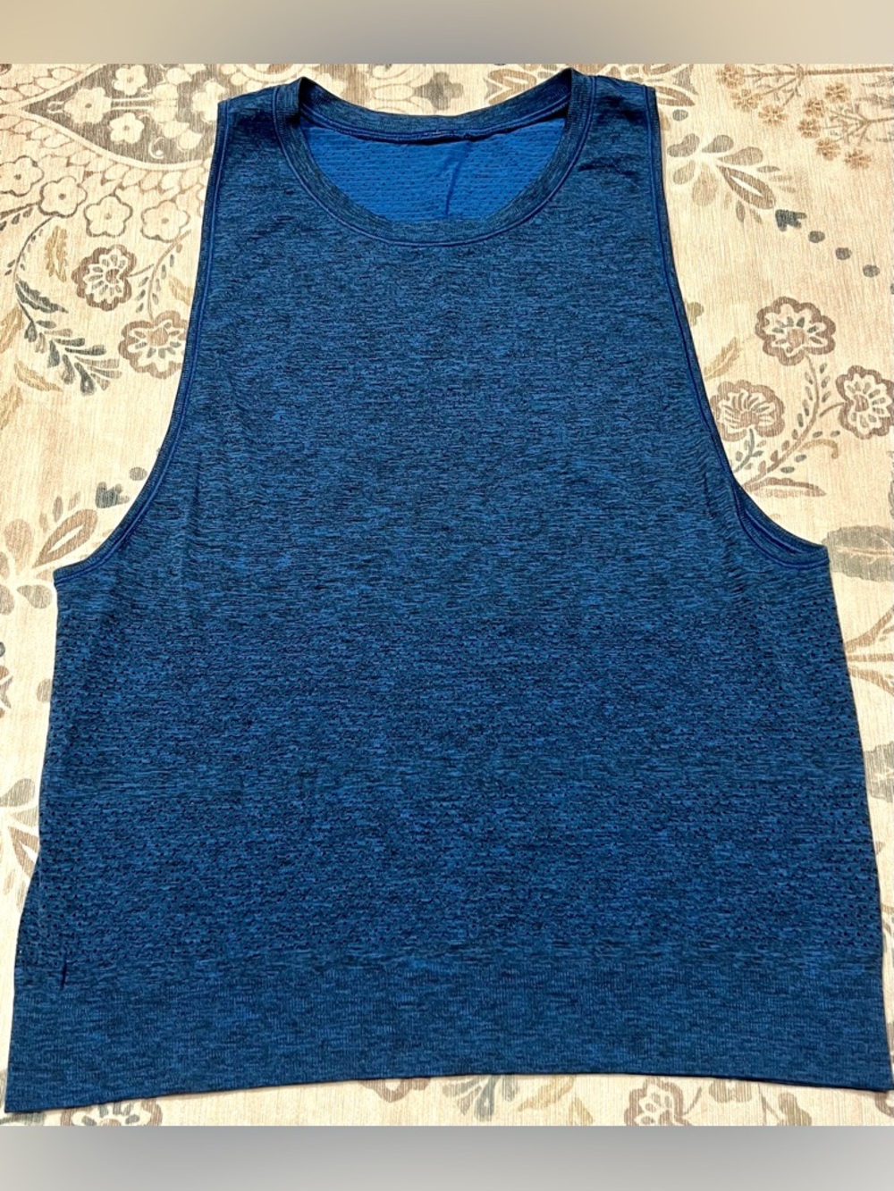 Lululemon Swiftly Relaxed Muscle Tank Top Heathered Navy Size 6/8